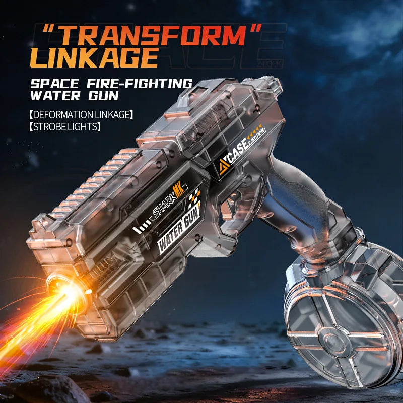 Cross-border Explosions Energy-gathering Ring Space Electric Water Gun Large Capacity Fully Automatic Plastic CP053 Water Play