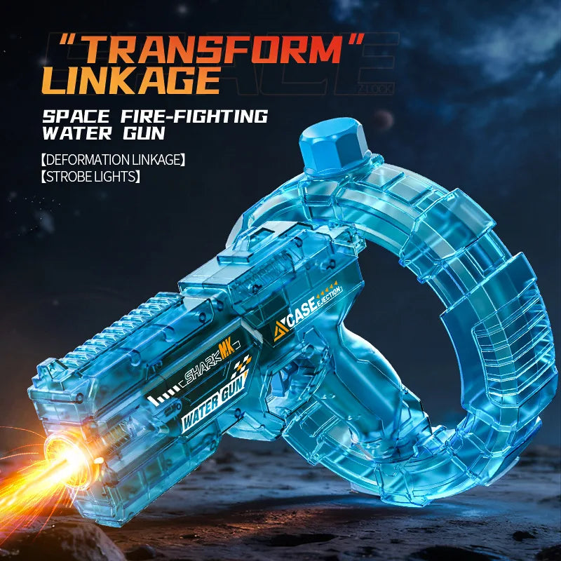 Cross-border Explosions Energy-gathering Ring Space Electric Water Gun Large Capacity Fully Automatic Plastic CP053 Water Play