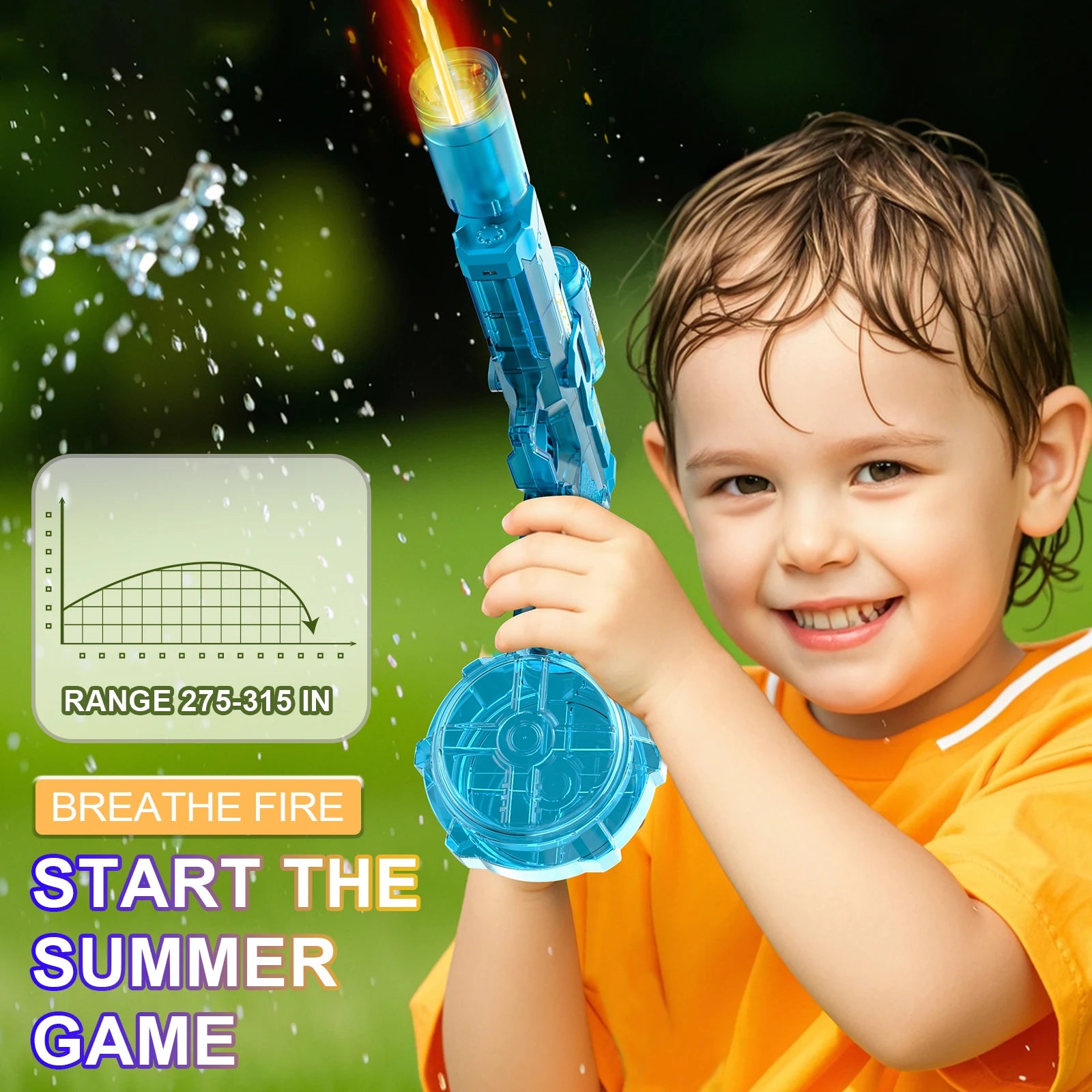 The 2025 New Ice Mouse Ice Burst High-speed Continuous Fire Linkage Reloading Large-capacity Water Gun Toy